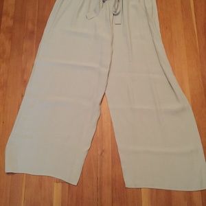 Yumi elegant blush crepe palazzo pants